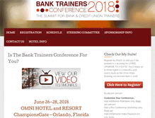 Tablet Screenshot of banktrainers.com